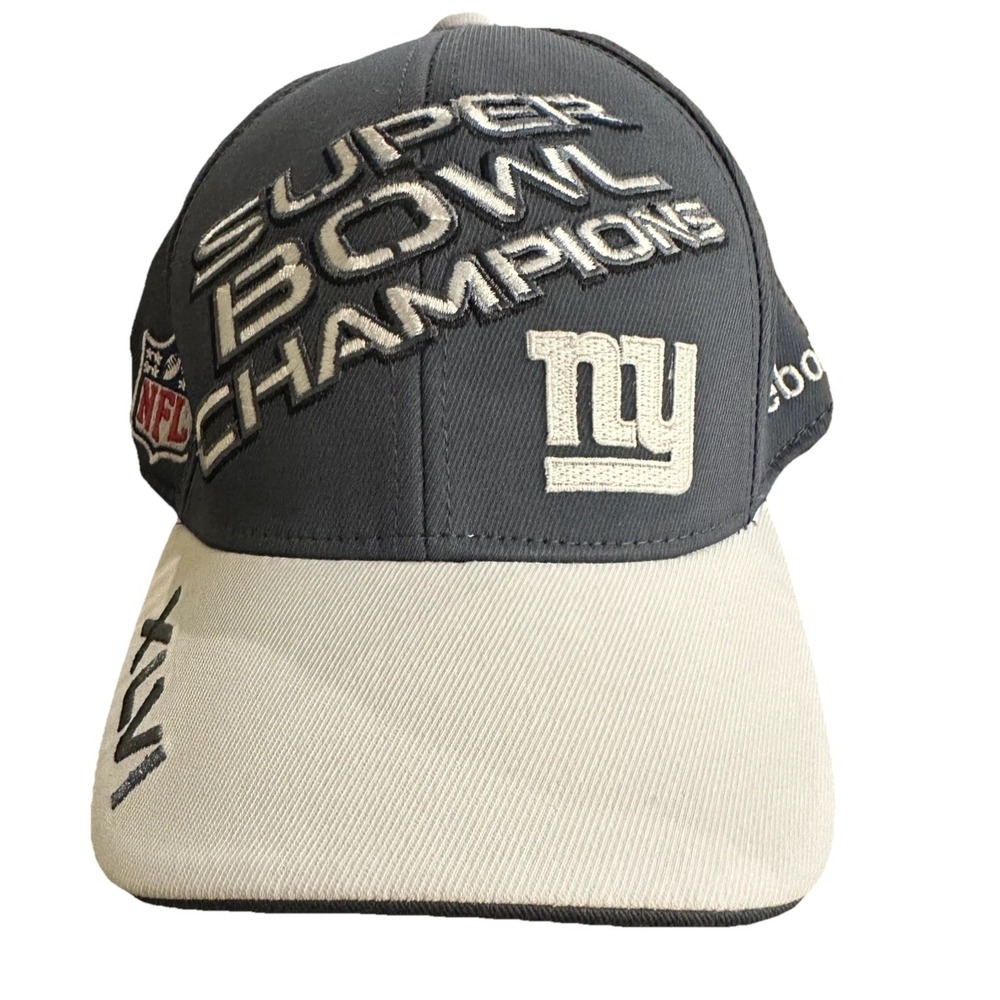 New York Giants Hat Cap Fitted Adult One Size Football Super Bowl Reebok Mens